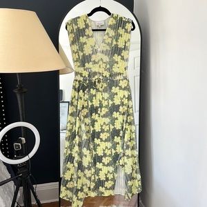 NEW 3.1 Phillip Lim slip on dress with tag yellow green floral print